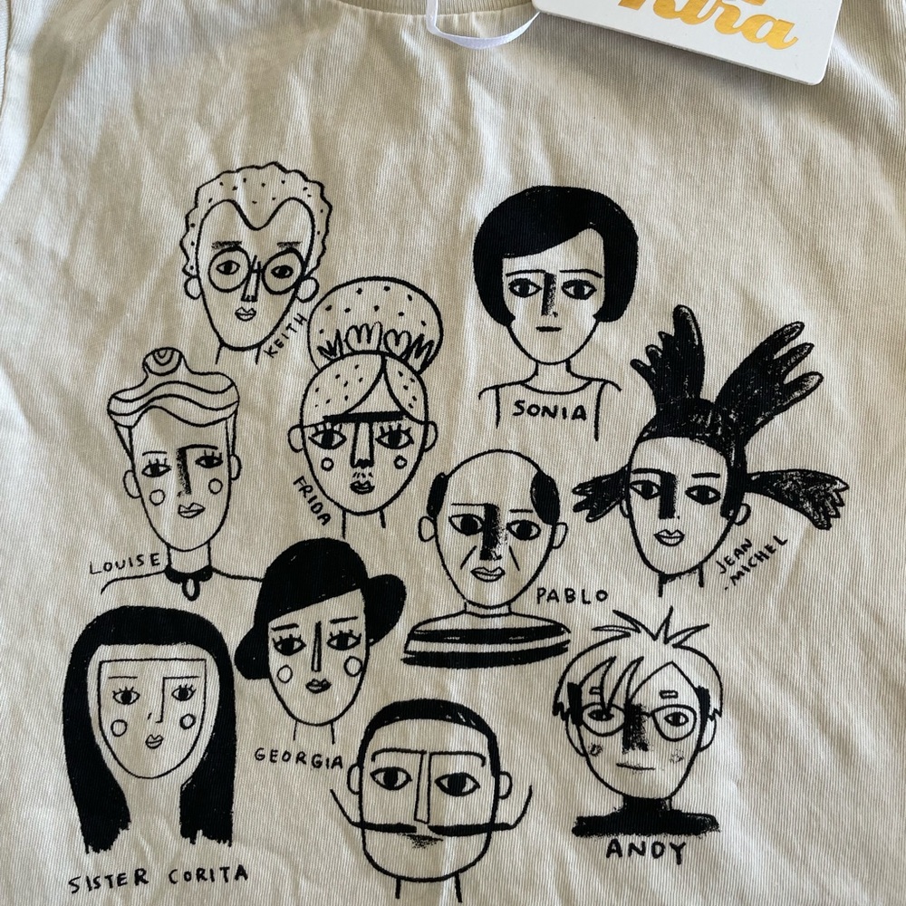 Organic cotton famous artists tee